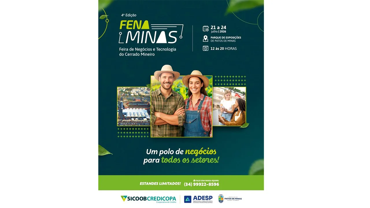 FENAMINAS 2026 deve movimentar R$ 1 bilhão em negócios
