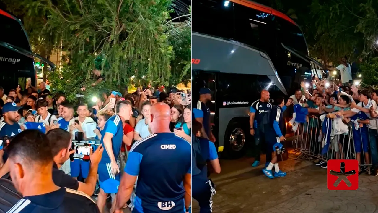 Emoção: torcida recebe Cruzeiro para jogo decisivo contra URT em Patos de Minas 
