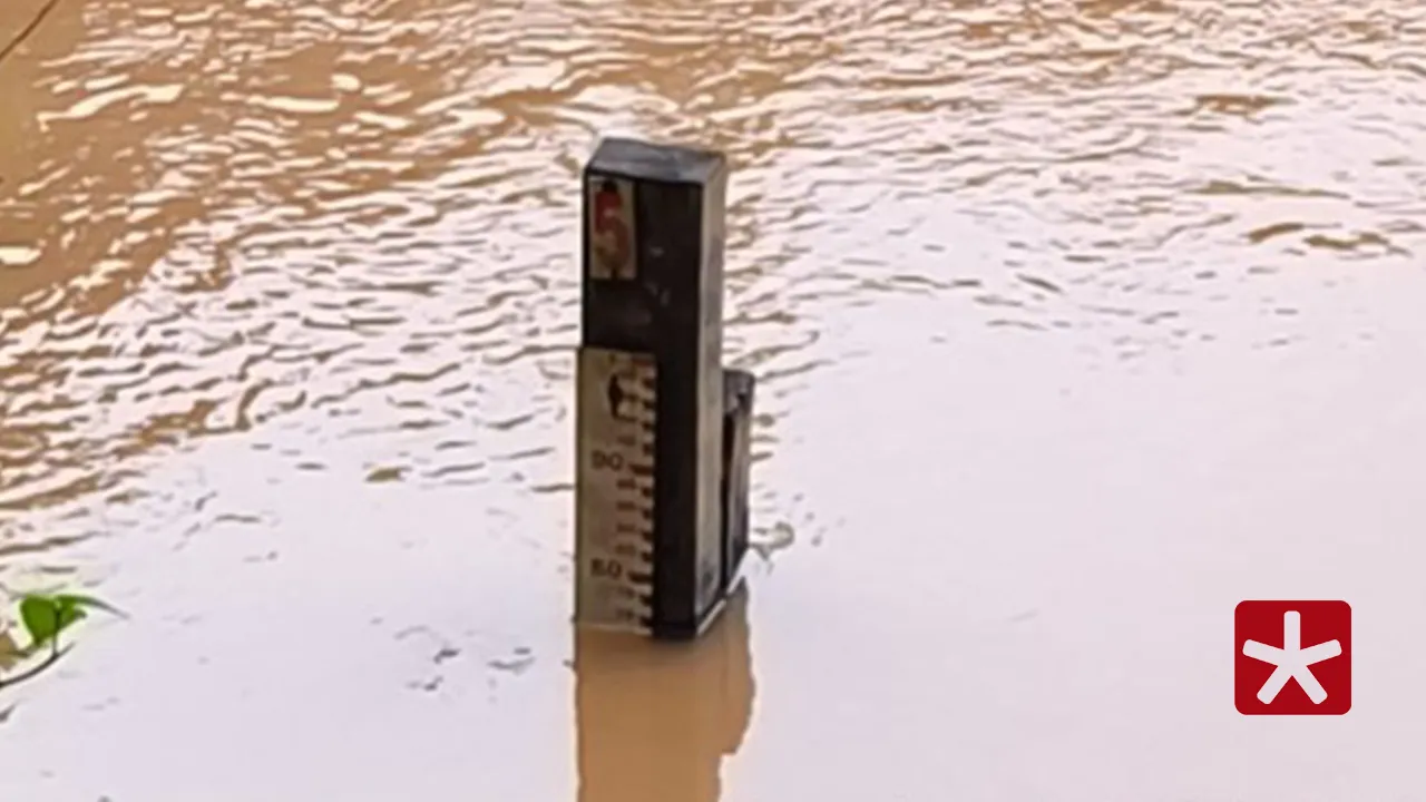 Nível do Rio Paranaíba volta a subir em Patos de Minas