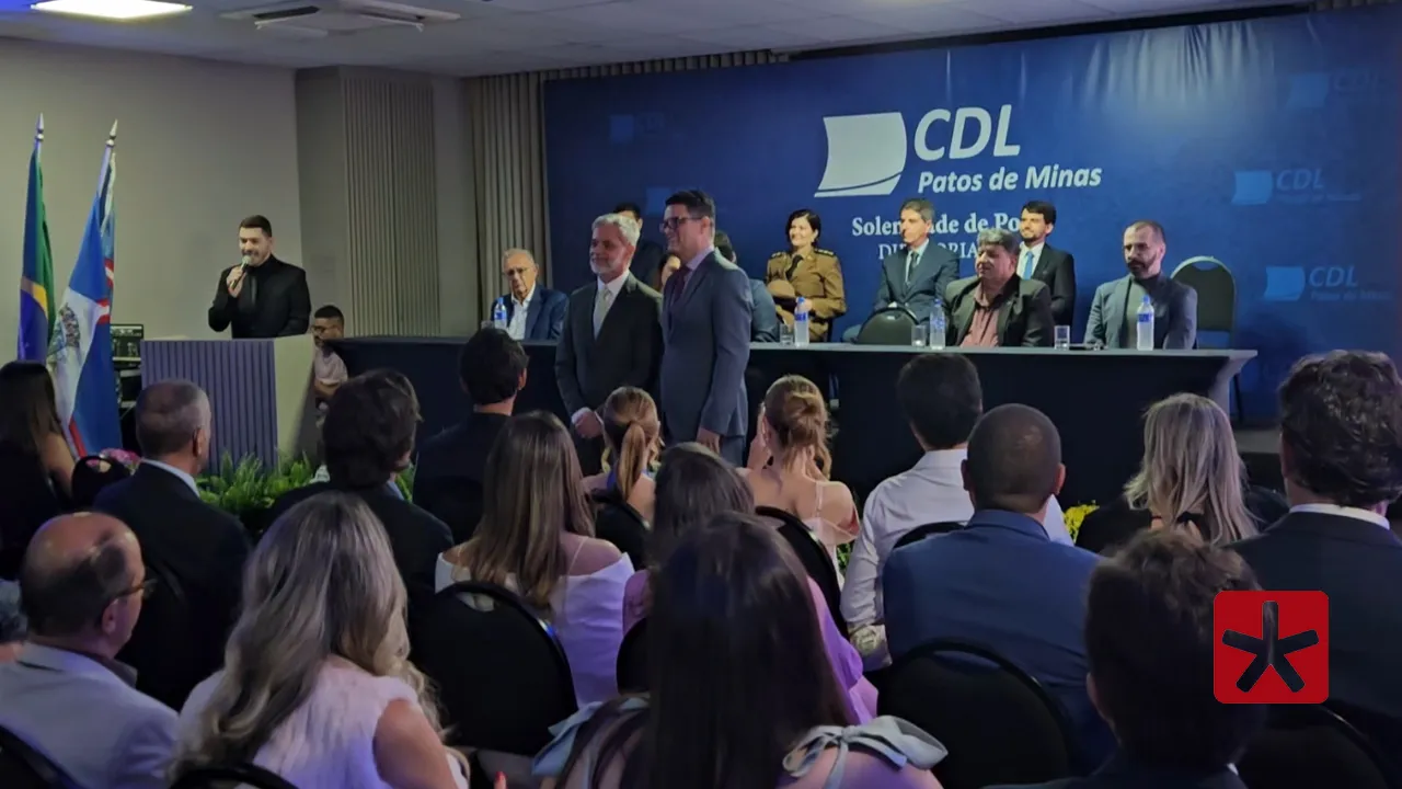 Cerimônia: CDL de Patos de Minas empossa nova diretoria para gestão 2026-2028