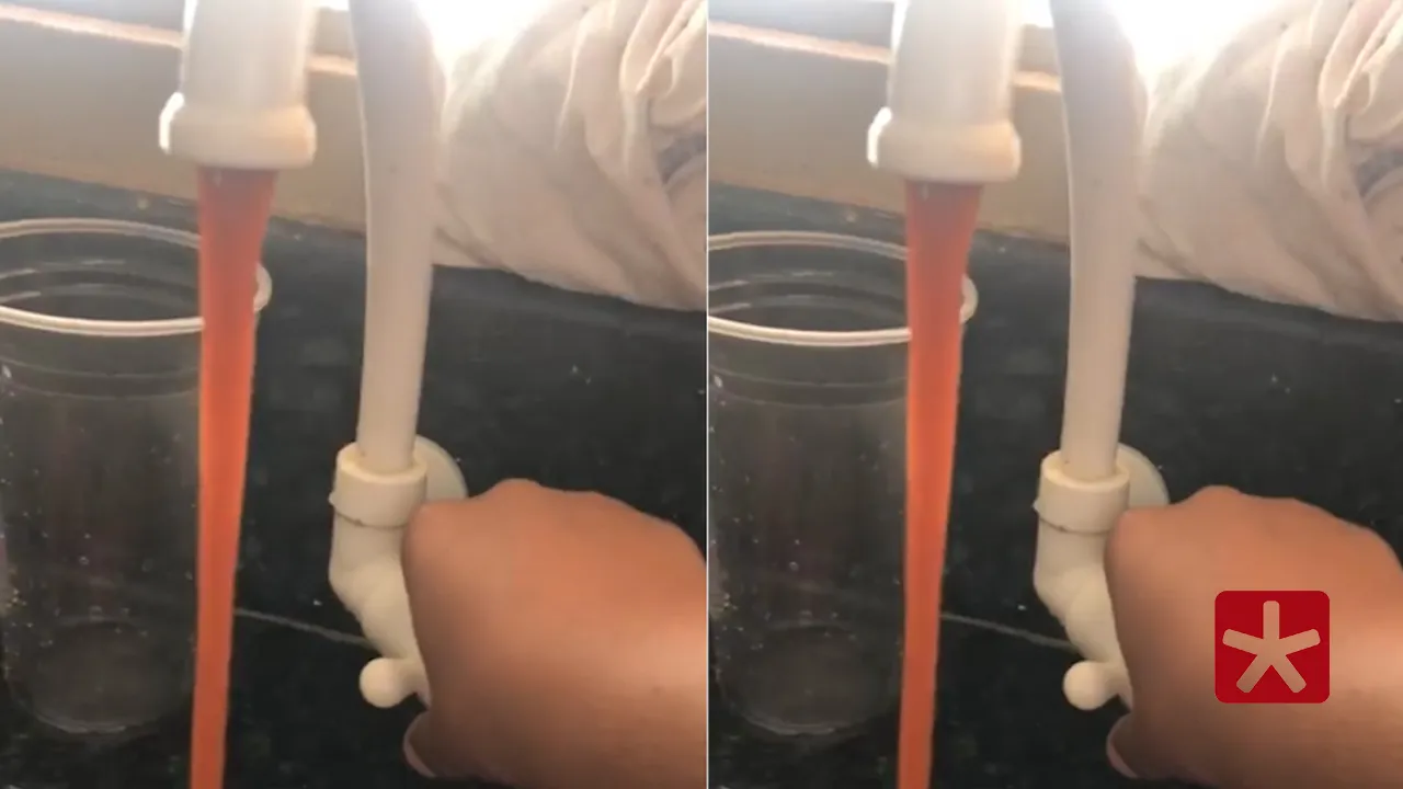 Moradora do bairro Padre Eustáquio relata água suja na torneira; Copasa se pronuncia