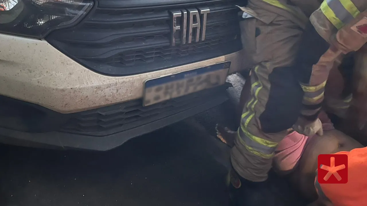 Mulher é prensada por própria caminhonete após veículo andar sozinho em Patos de Minas