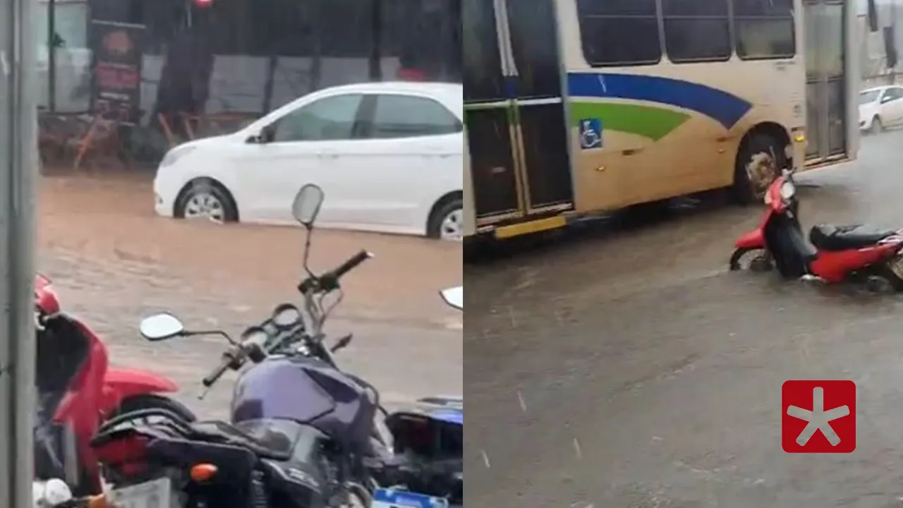Forte chuva provoca alagamentos em diversos pontos de Patos de Minas
