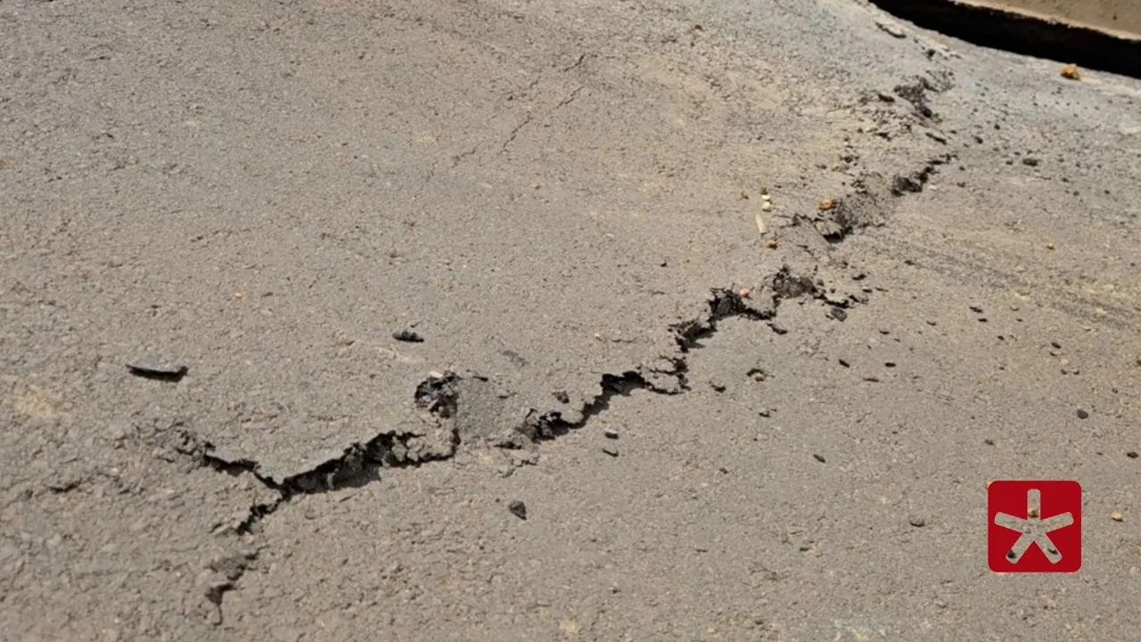 Erosão e afundamento de asfalto preocupam moradores