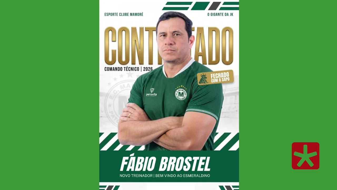 Mamoré anuncia Fábio Brostel como novo treinador para o Módulo II do Campeonato Mineiro