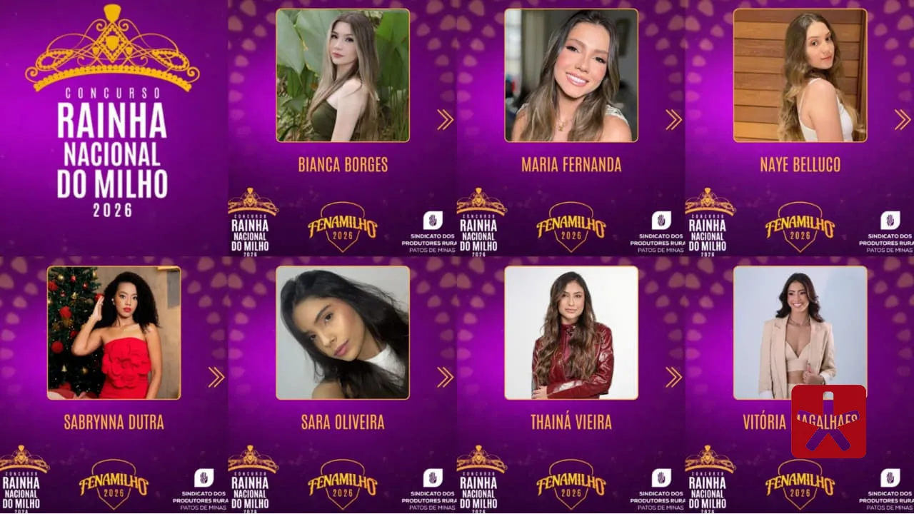 Divulgadas as sete pré-candidatas ao título de Rainha Nacional do Milho 2026