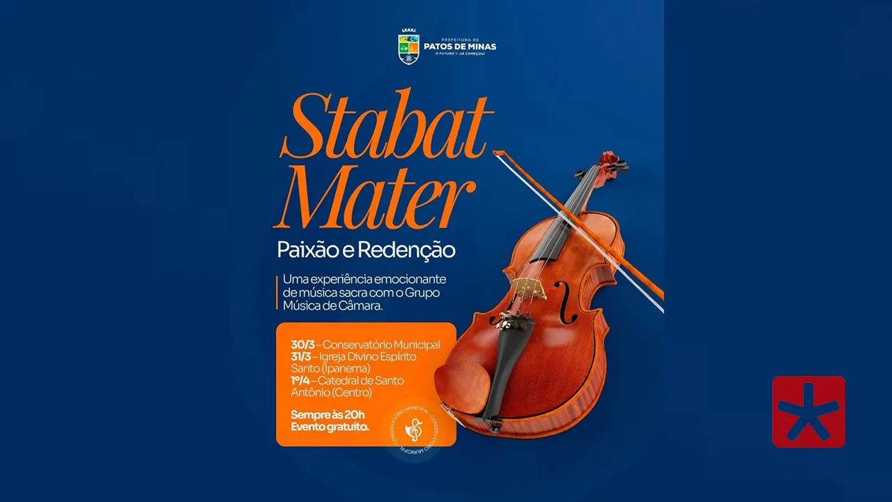 Concerto emociona público em Patos de Minas durante a Semana Santa