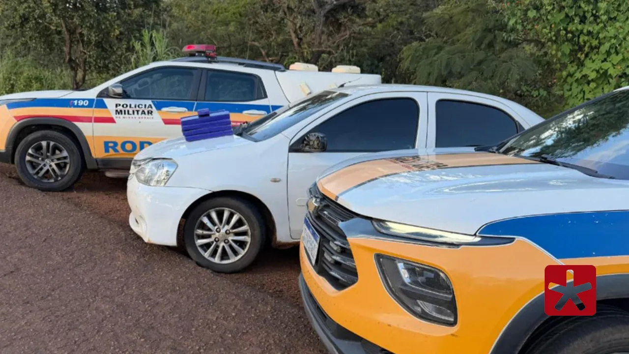 Polícia Rodoviária apreende 22 barras de maconha na MG-190, em Monte Carmelo