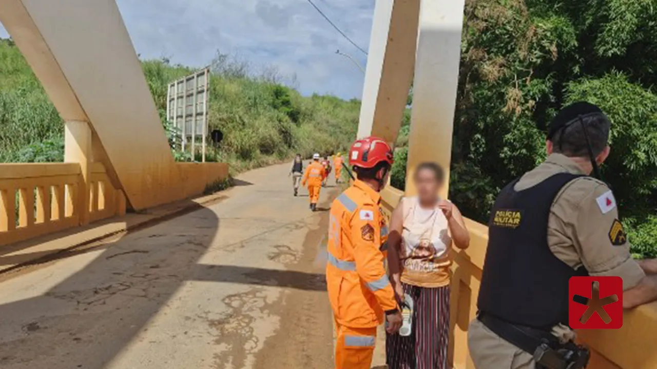 Idoso desaparece após entrar no Rio Paranaíba e Corpo de Bombeiros de Patos de Minas fazem buscas