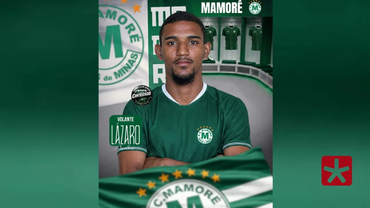 Mamoré anuncia a contratação do volante Lázaro para fortalecer o meio-campo do clube