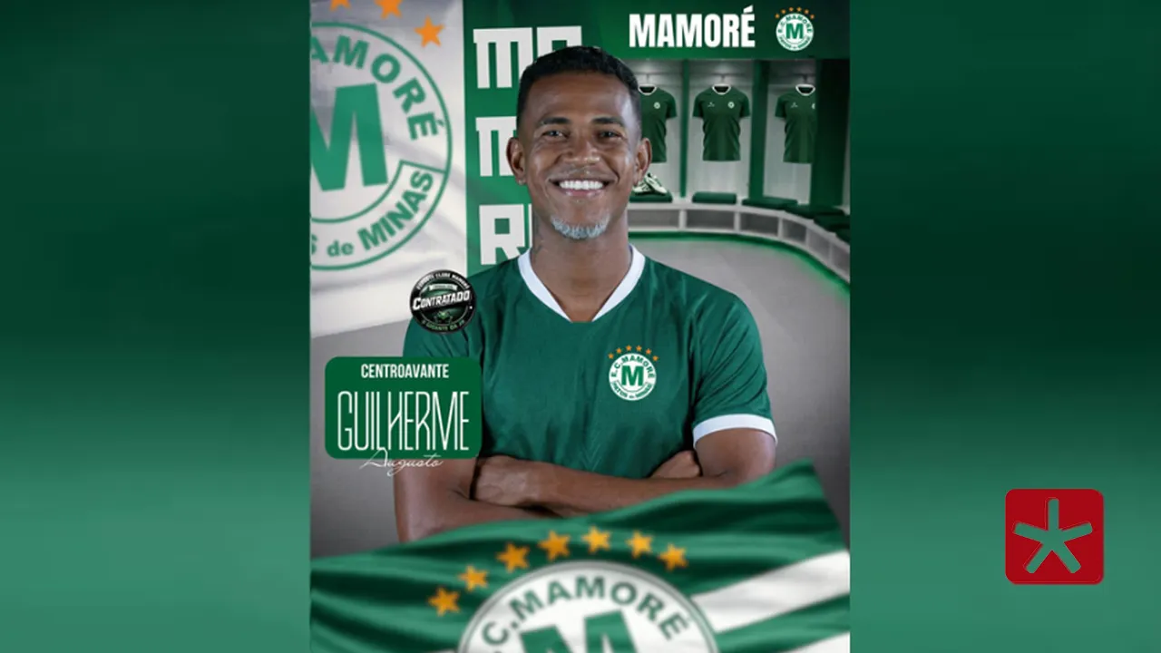 Módulo II do Mineiro: Mamoré anuncia contratação do atacante Guilherme Augusto 